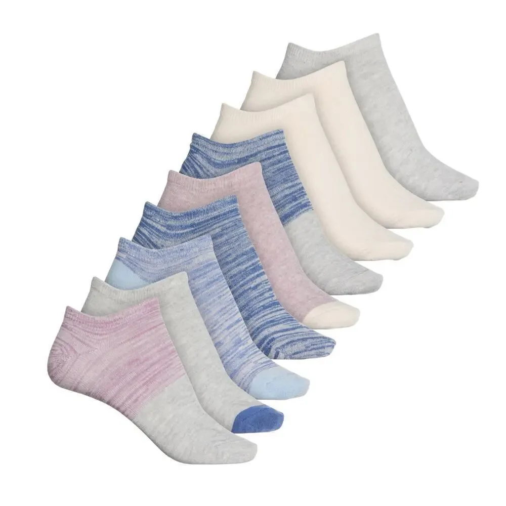 New! Lucky Brand 9-Pack Low Cut Multicolor Soft No Show Socks